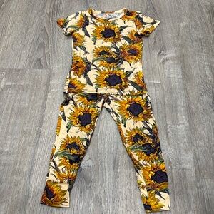 Posh peanut Arev sunflower pajamas 3t
